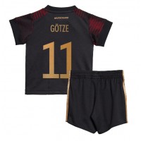 Dječji Nogometni Dres Njemačka Mario Gotze #11 Gostujuci SP 2022 Kratak Rukav (+ Kratke hlače)